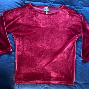 Anne Klein Velvet Top